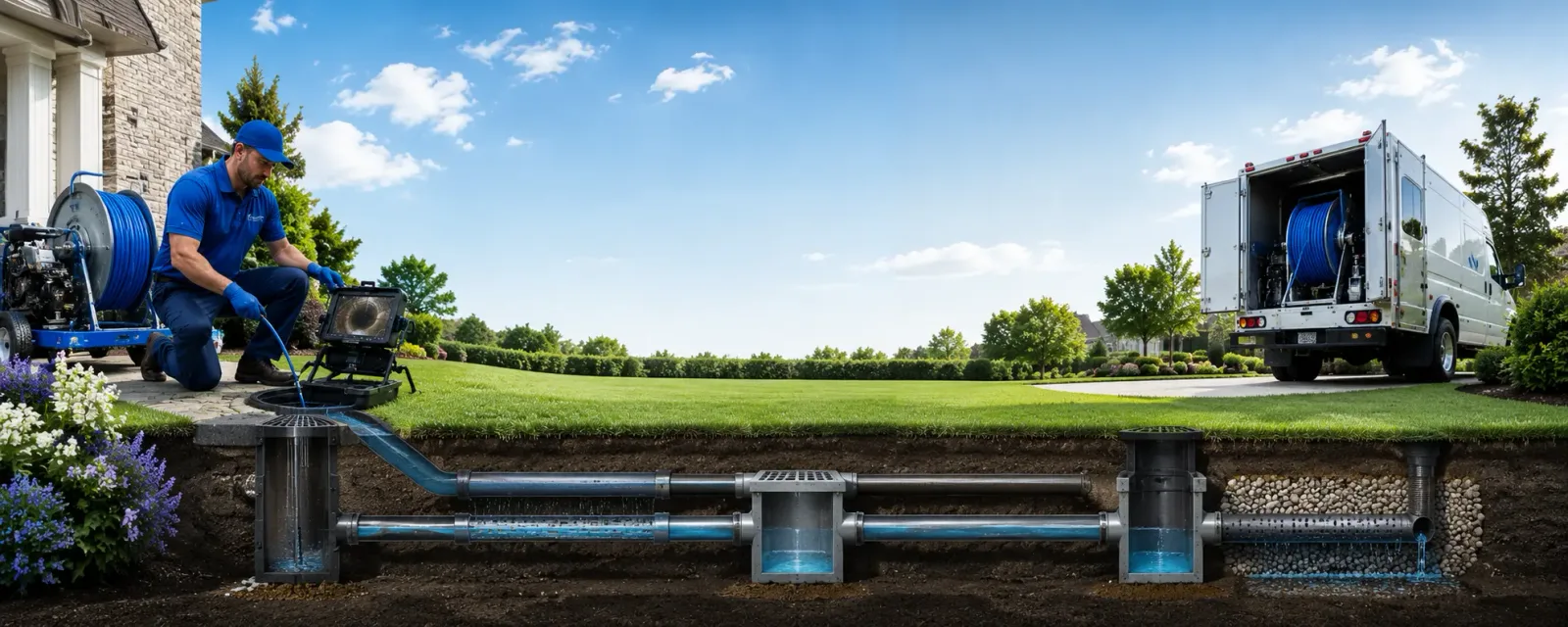 Outdoor drain cleaning information for De Kalb, MS